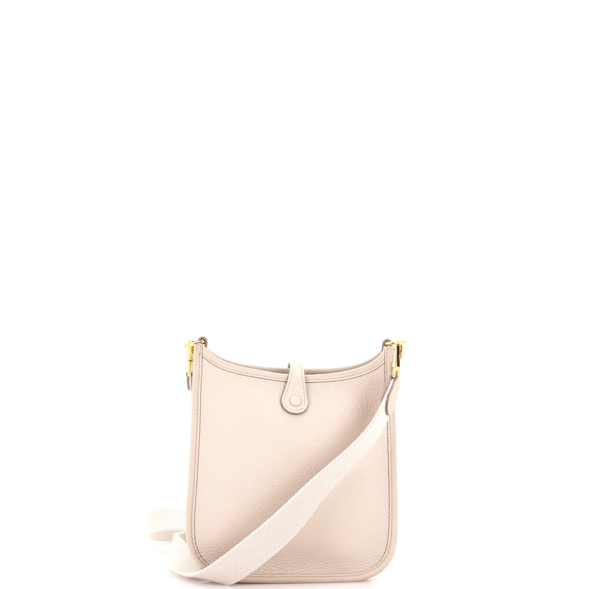 Pre-Owned Hermes Evelyne Bag Gen III Clemence TPM, Alternate, color, Beton