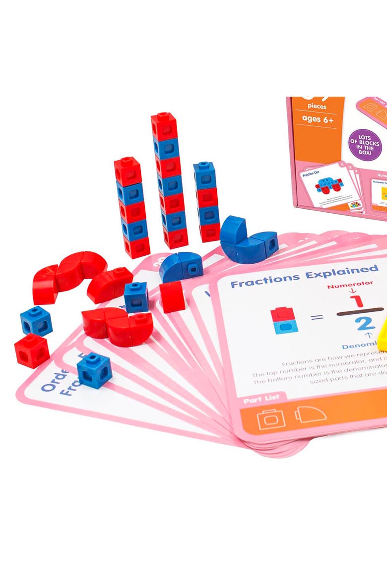 Mathcubes Fractions, 30Pc Activity Set, Alternate, color, Multicolored