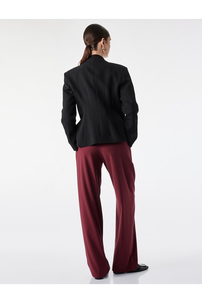 Belted Tailored Pants, Alternate, color, BORDEUX
