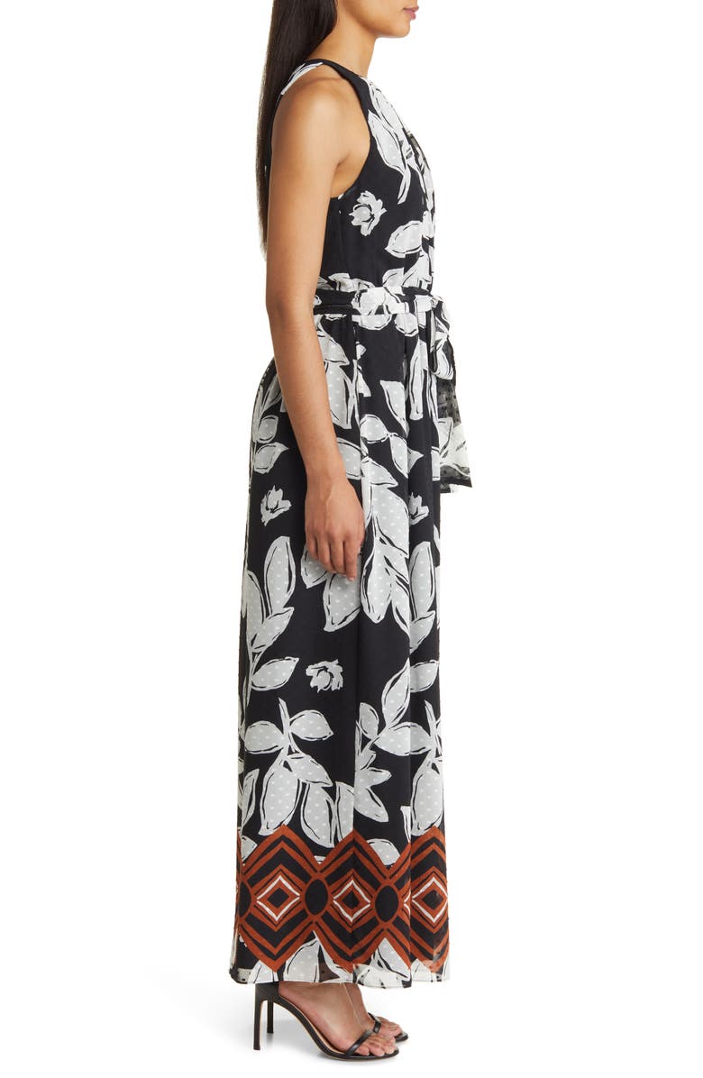 Anne Klein Floral Print Sleeveless Dress, Alternate, color, 