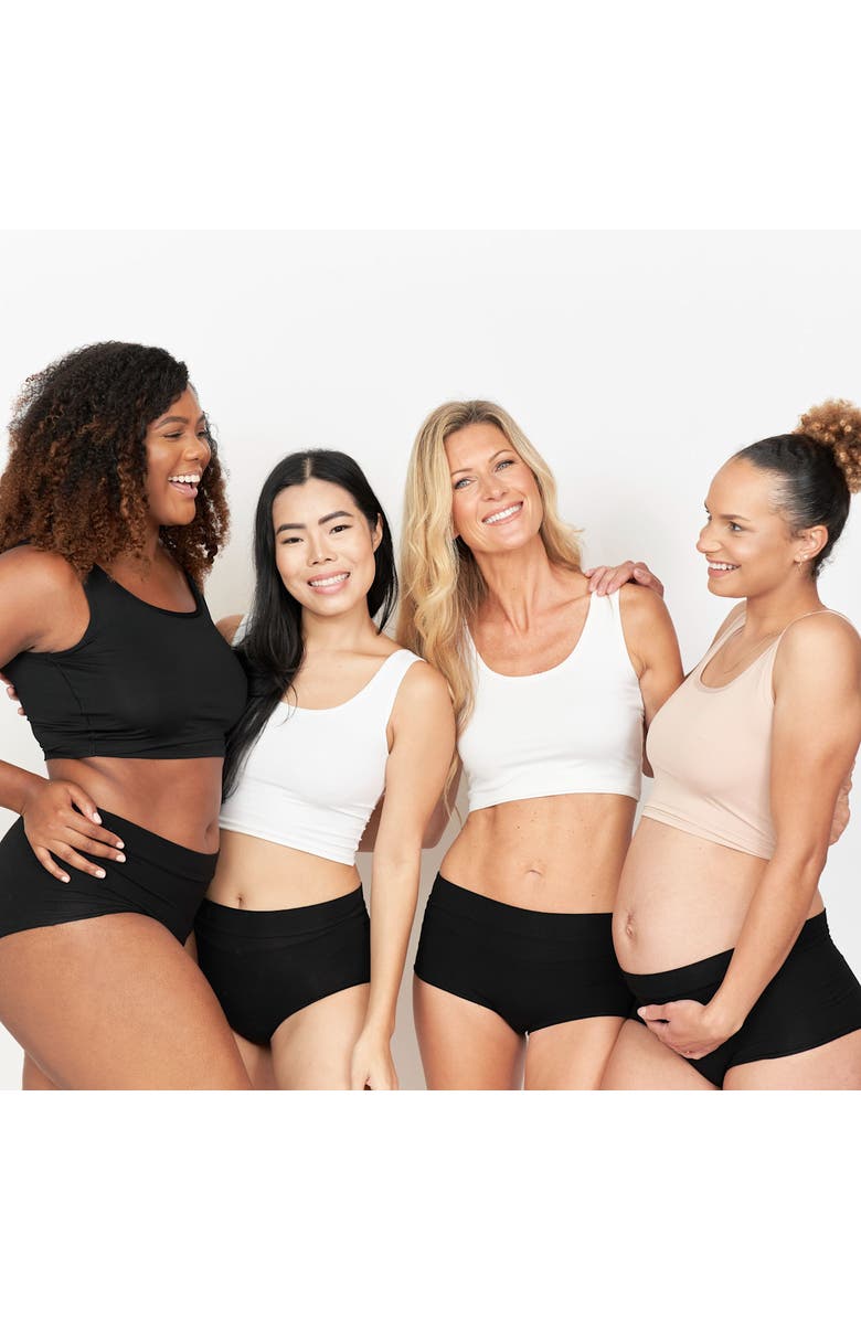 LARKEN X Maternity, Nursing + Hands - Free Pumping Bra, Alternate, color, White