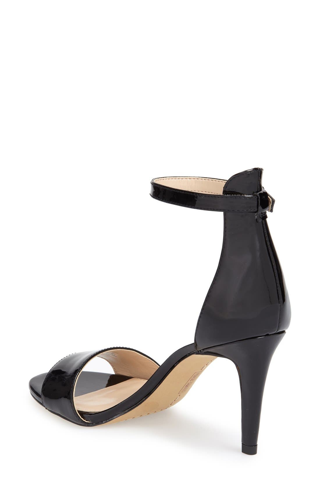 'Court' Ankle Strap Sandal, Alternate, color, NEW BLACK PATENT LEATHER