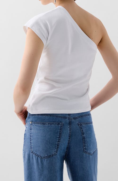 Scalpers Asy Drapped Tee In White
