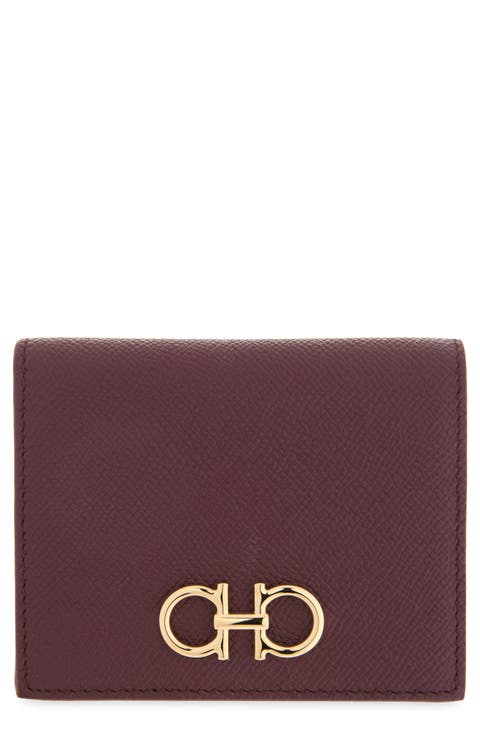 Gancini Leather French Wallet