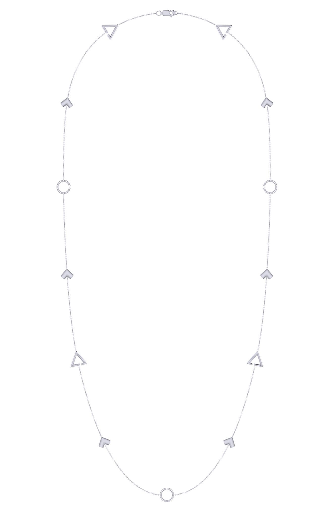 LuvMyJewelry Avani Skyline Diamond Station Necklace