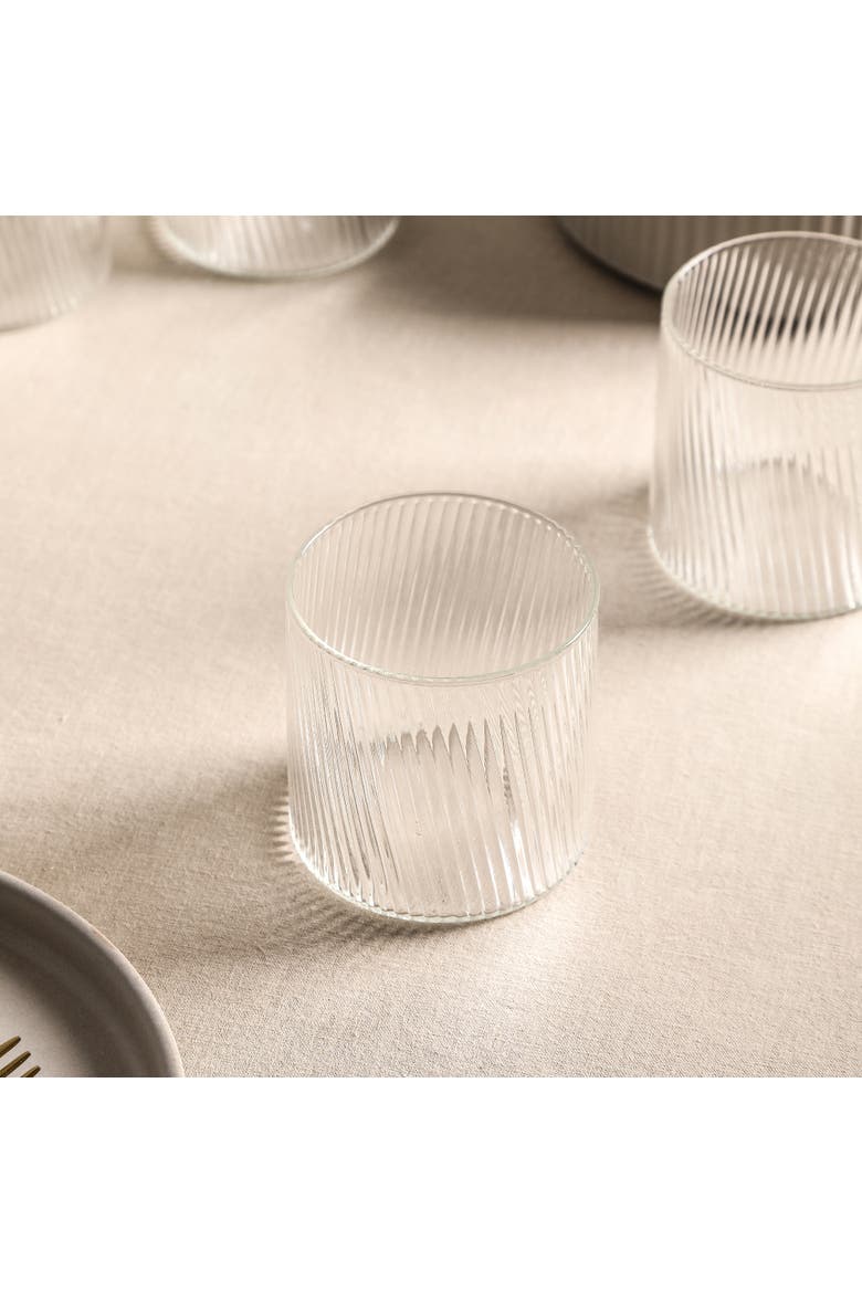 Haven Glassware 4-Piece Set, Borosilicate Glass, Alternate, color, Clear