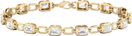Everlee Emerald Link Bracelet Lab Diamond in 14K Gold