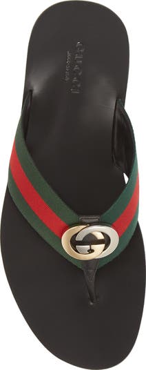 存在感ある【GUCCI】Kika GG ウェブ フリップ フロップ 24SS新作 Gucci Kika GG Web Flip Flop (Men) | Nordstrom