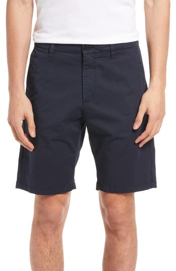 Nn07 Crown Cotton Blend Shorts In Navy Blue