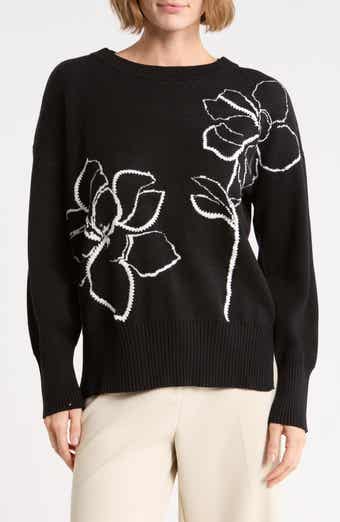 Floral Crewneck Sweater
