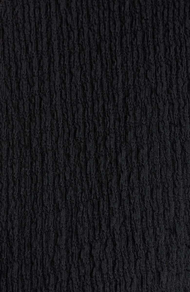 Loveappella Flutter Sleeve Textured Jumpsuit, Alternate, color, Black