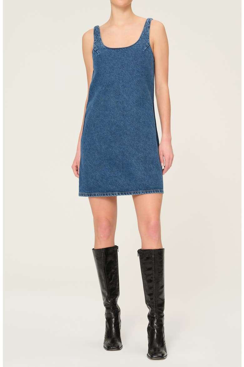 Adeline Sleeveless Denim Minidress, Main, color, NORTH BEACH