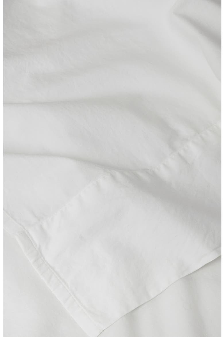 Organic Cotton Organic Room Service Sateen Flat Sheet, Alternate, color, White