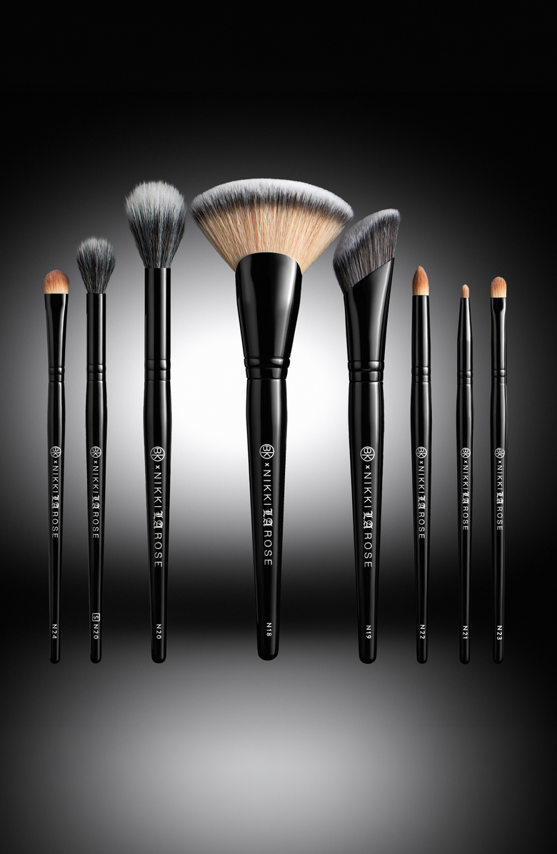 BK Beauty Nikki La Rose Pro Artist Brush Set - Vol. 2, Alternate, color, Black