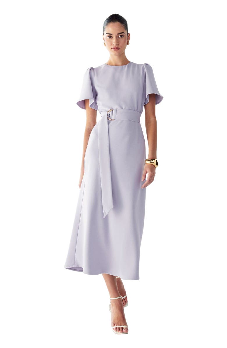 WILLA Bessi Midi Dress, Alternate, color, Dusty Lilac
