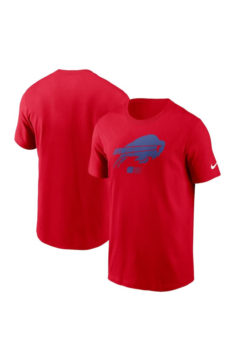 Nike Men's Nike Red Buffalo Bills Faded Essential T-Shirt, Alternate, color, 