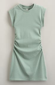 Treasure & Bond Kids' Shirred Rib T-Shirt Dress