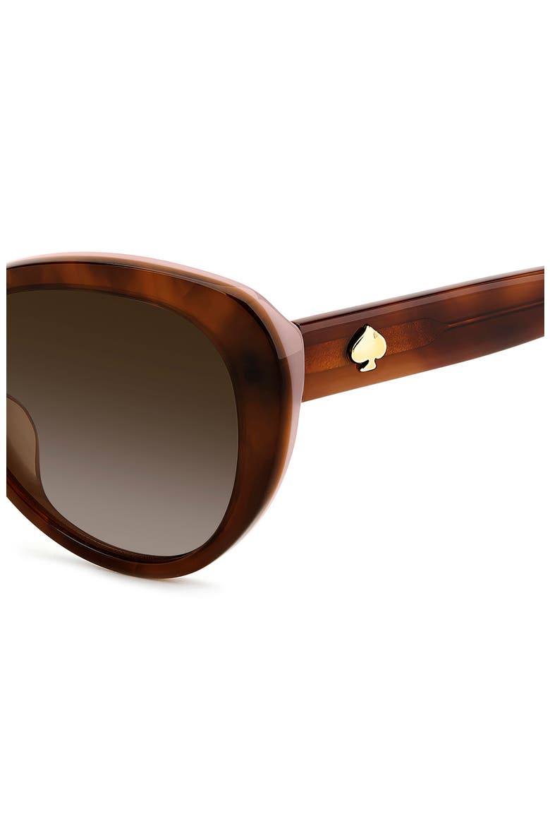 55mm josi cat eye sunglasses, Alternate, color, HAVANA