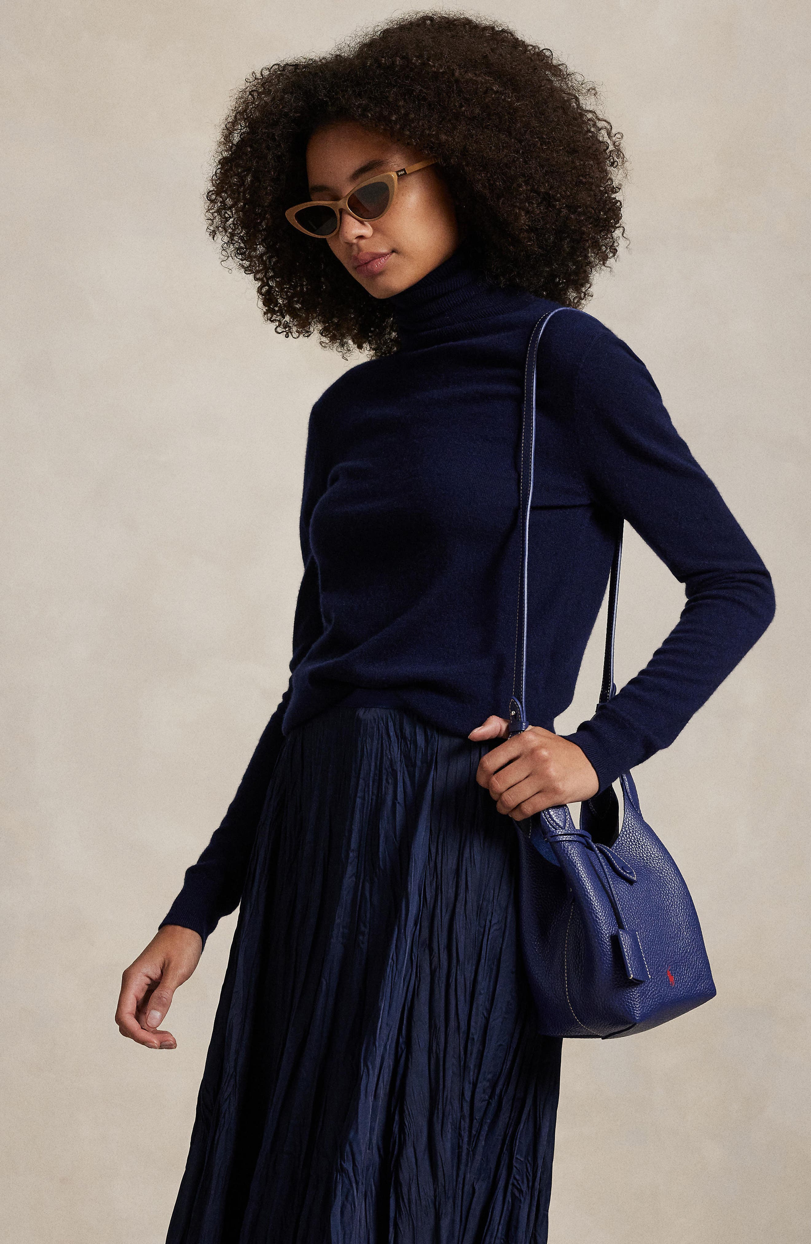 Polo Ralph Lauren Small Polo Play Crossbody Tote, Alternate, color, Ink