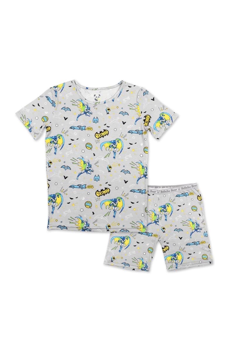 Bellabu Bear Batman Kids 2-Piece Short Sleeve & Shorts Pajama Set, Main, color, Batman