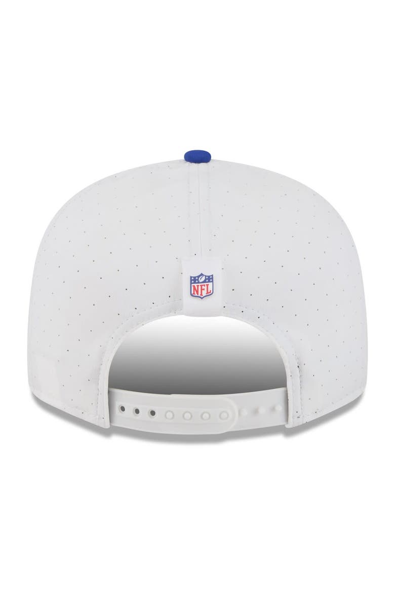 New Era Men's New Era White/Royal Buffalo Bills 2025 NFL Training Camp Split Panel 9FIFTY Snapback Hat, Alternate, color, White
