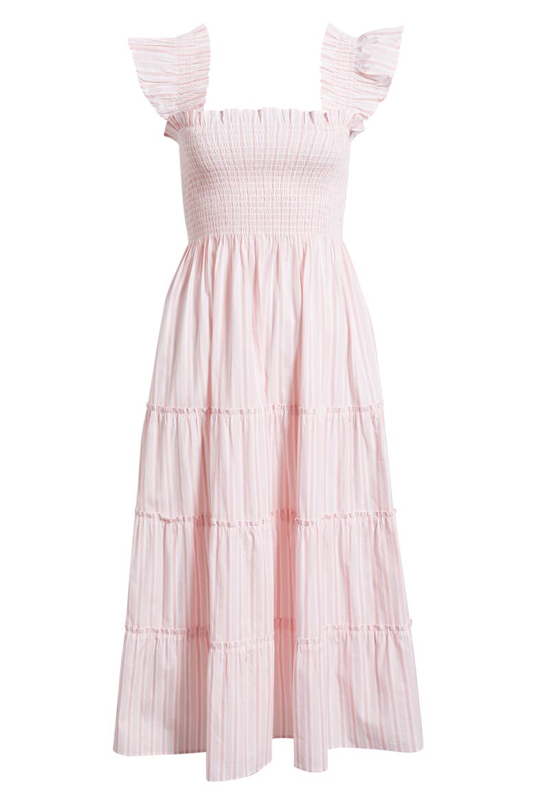 The Ellie Nap Midi Dress, Alternate, color, VARIEGATED STRIPE PINK