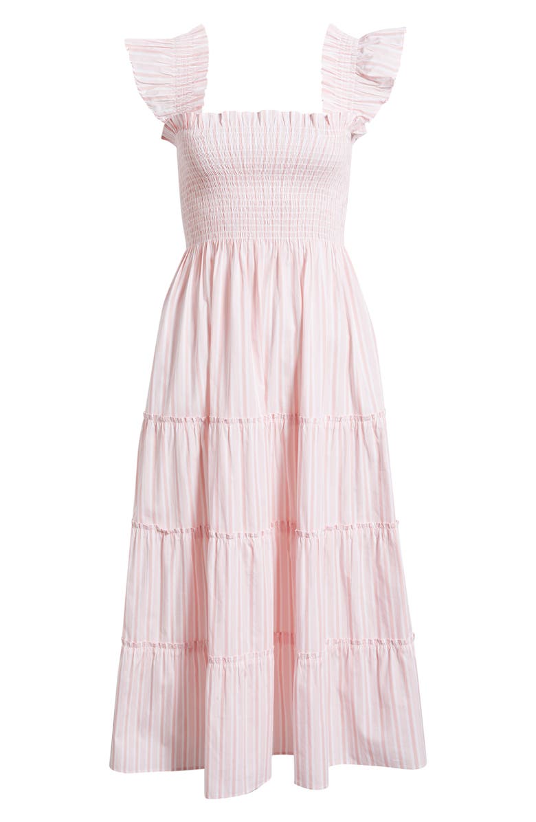 Hill House Home The Ellie Nap Midi Dress, Alternate, color, Variegated Stripe Pink