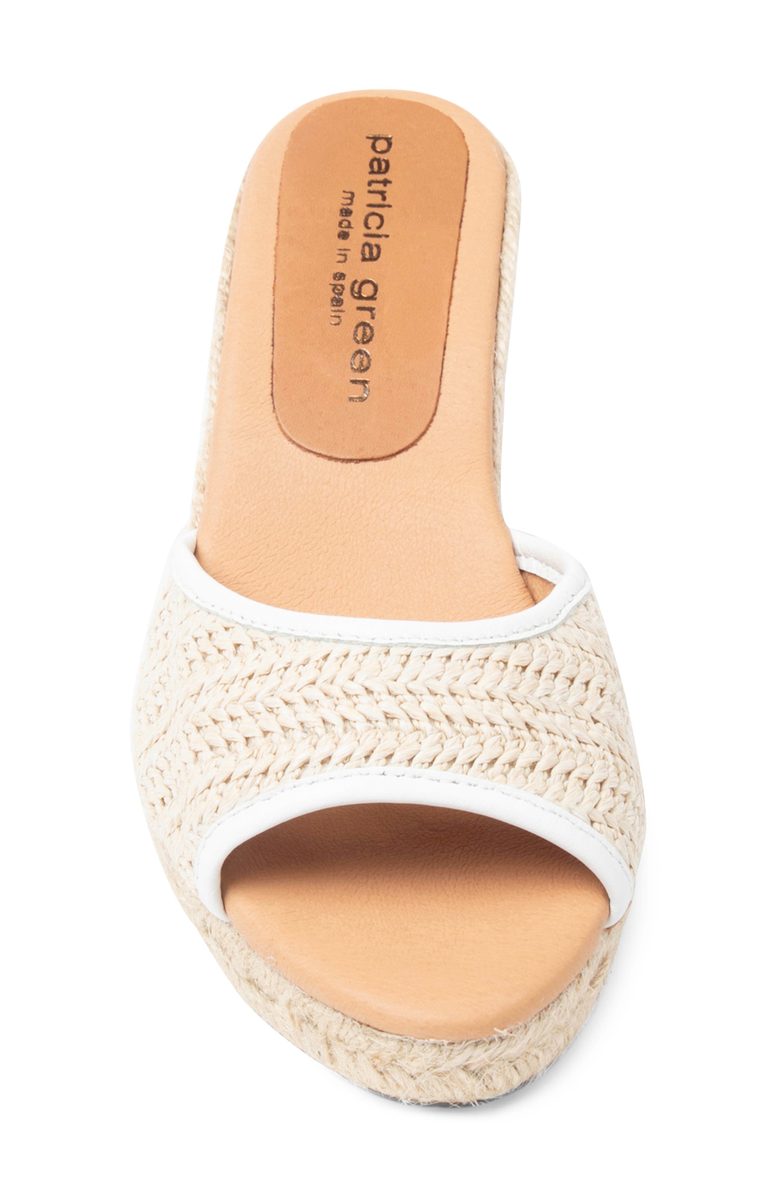 patricia green Sienna Raffia Espadrille Wedge Sandal, Alternate, color, 