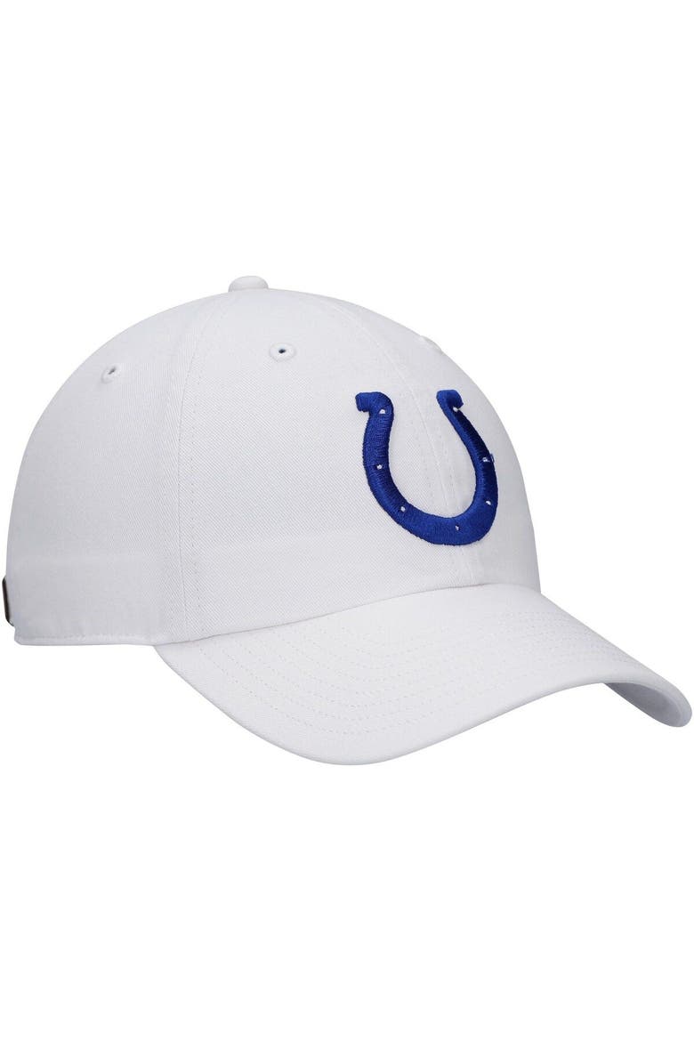Men's '47 White Indianapolis Colts Clean Up Adjustable Hat, Alternate, color, White