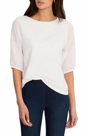 Puff Sleeve Cotton T-shirt