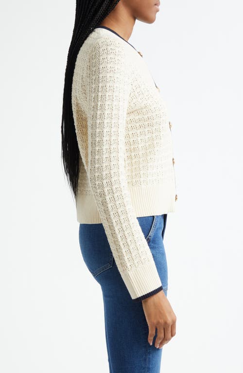Veronica Beard Bala Cardigan In White