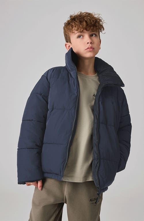 Smallsaints By Allsaints Kids' Novern Quilted Puffer Jacket In Navy