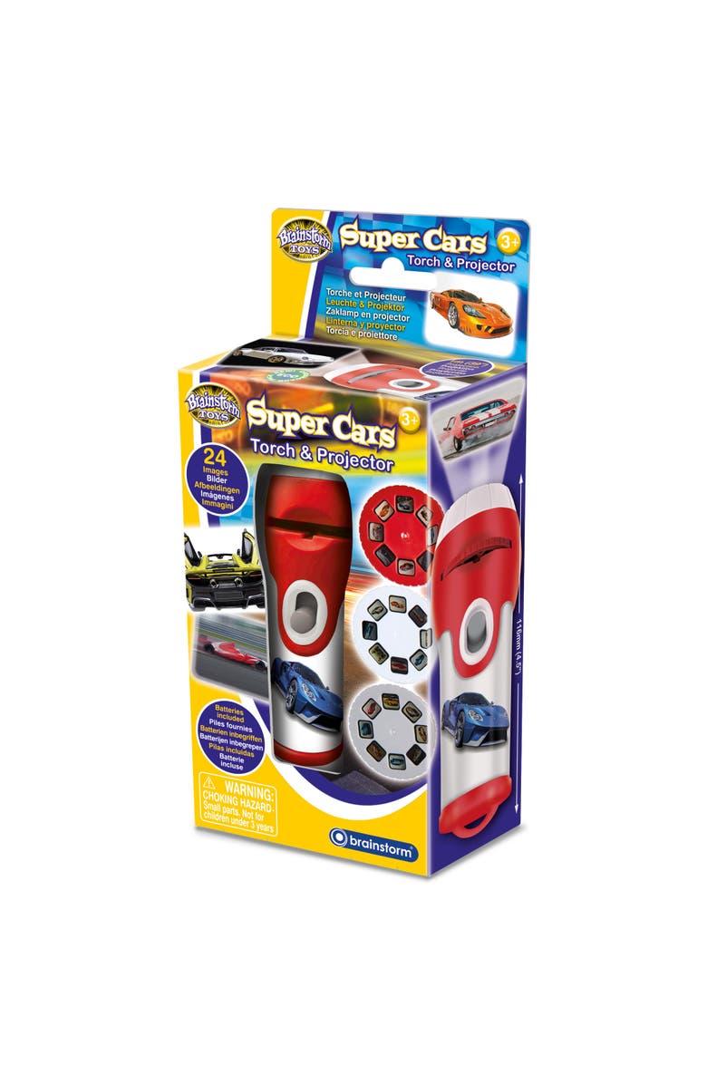 Brainstorm Toys Super Cars Torch and Projector, Main, color, Multicolored