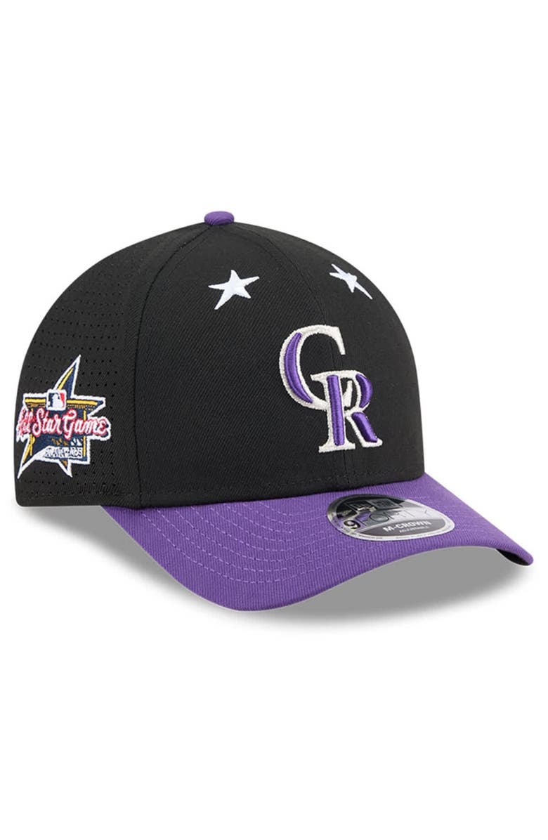 New Era Men's New Era Black/Purple  Colorado Rockies 2025 MLB All-Star Game 9FORTY M-Crown Adjustable Hat, Main, color, Black