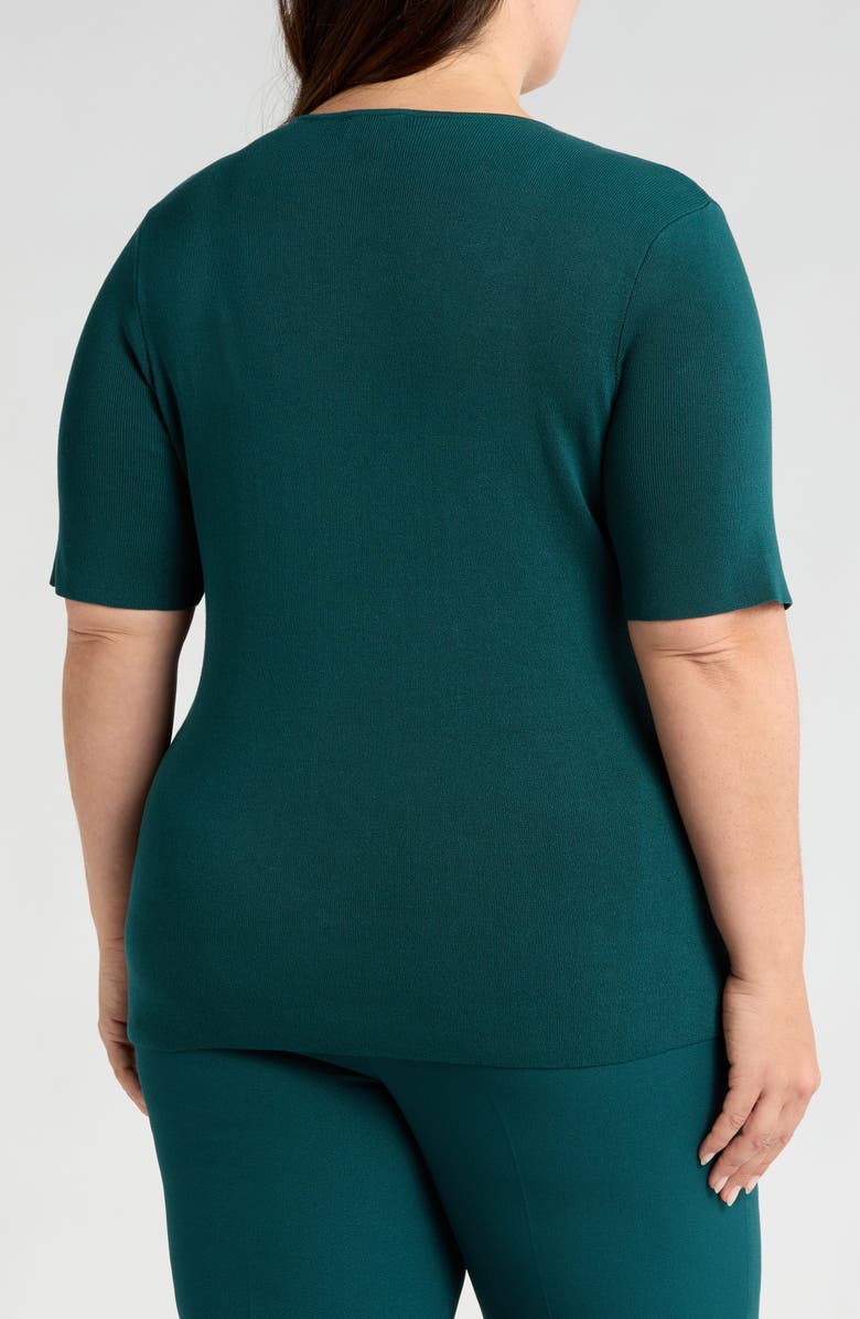 Tahari ASL Knit T-Shirt, Alternate, color, 