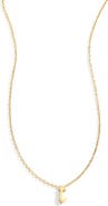 Mint & Lily Tiny Script Initial Necklace