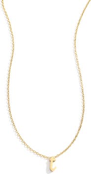 Mint & Lily Tiny Script Initial Necklace