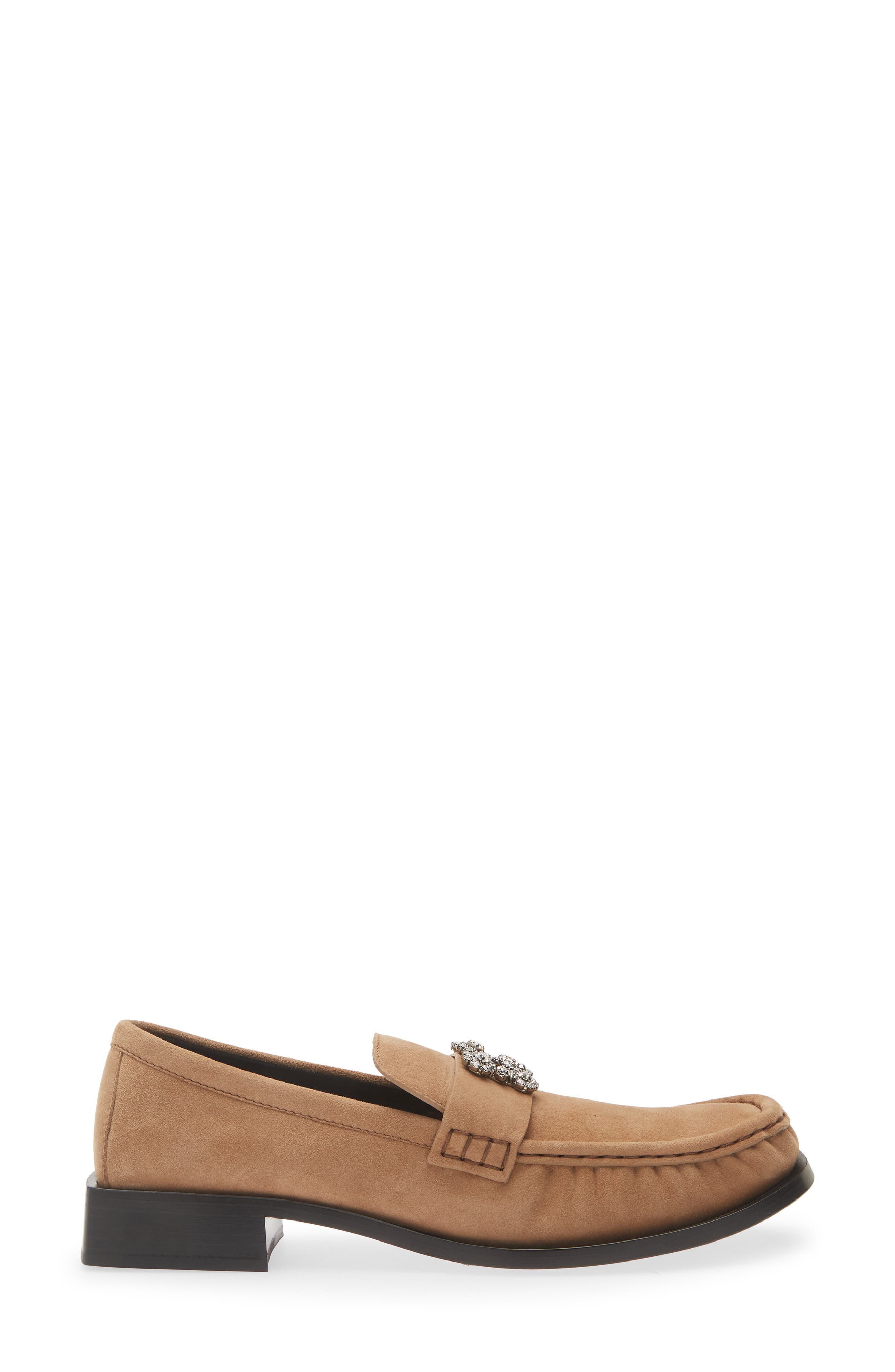 Viv Moc Strass Loafer, Alternate, color, TABACCO CHIARO