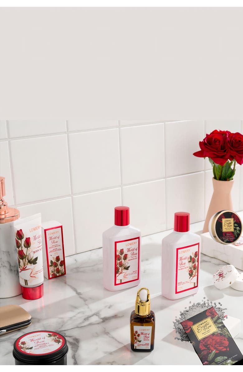 Lovery Luxury Red Rose and Exotic Rose Spa 48-Piece Gift Basket, Alternate, color, NO COLOR