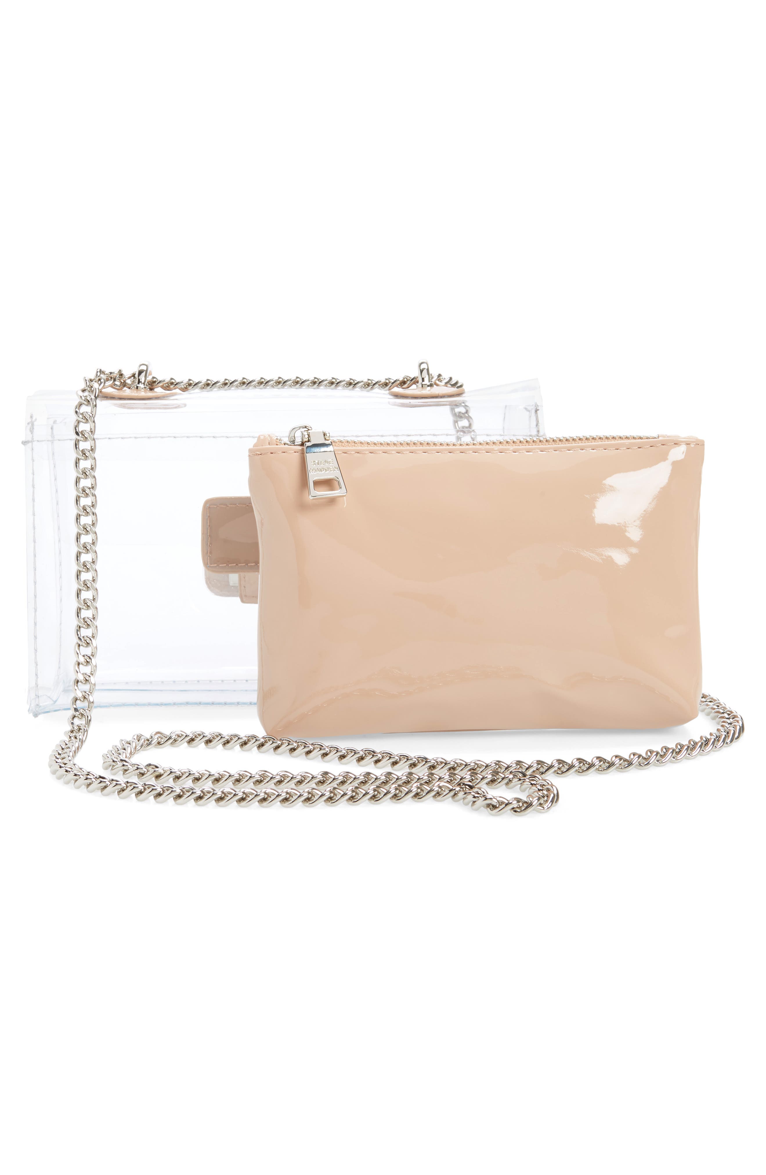 Steve Madden BScene Clear Crossbody Bag, Alternate, color, Clear