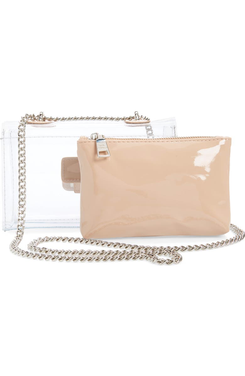Steve Madden BScene Clear Crossbody Bag, Alternate, color, Clear