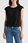Wit & Wisdom Pleated Cap Sleeve T-Shirt