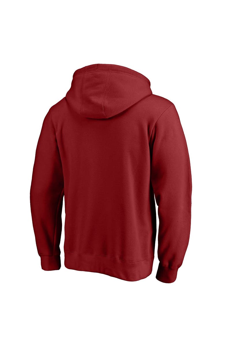 FANATICS Men's Fanatics Branded Cardinal Arizona Cardinals Victory Arch Team Fitted Pullover Hoodie, Alternate, color, 