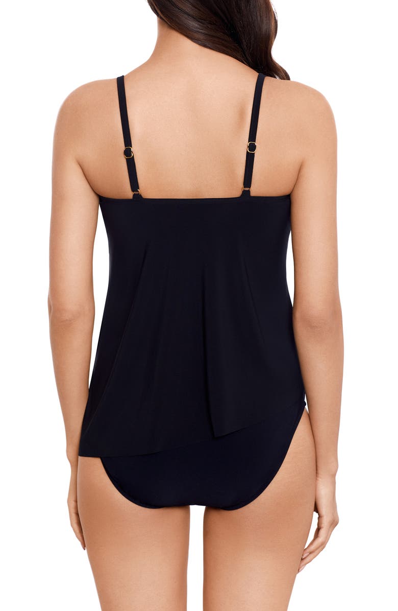 Magicsuit<sup>®</sup> Chain Link Eliza Tankini Top, Alternate, color, Black