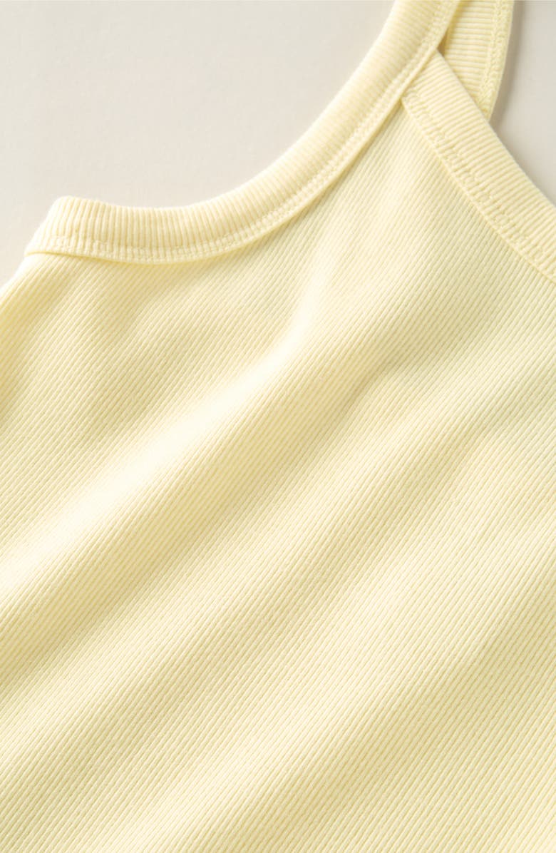 Nordstrom Kids' Cotton Blend Rib Tank, Alternate, color, Yellow Pastel
