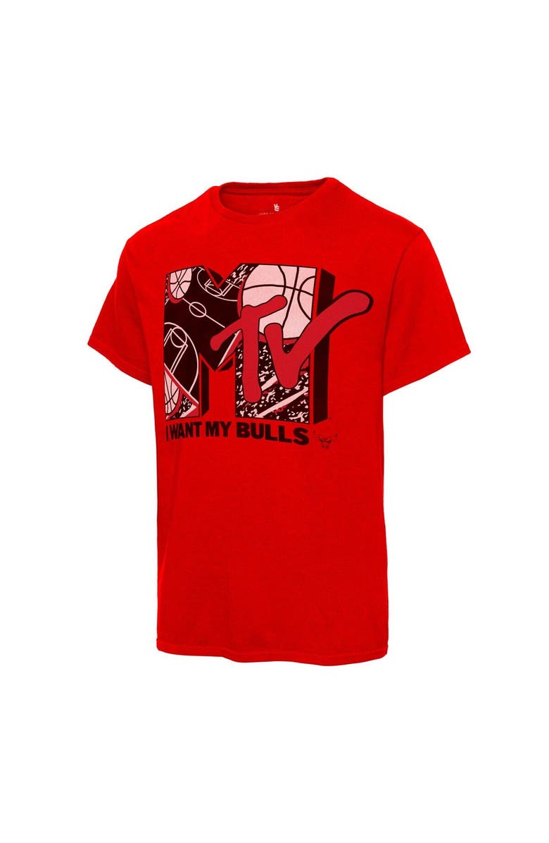 Junk Food Men's Junk Food Red Chicago Bulls NBA x MTV I Want My T-Shirt, Alternate, color, 
