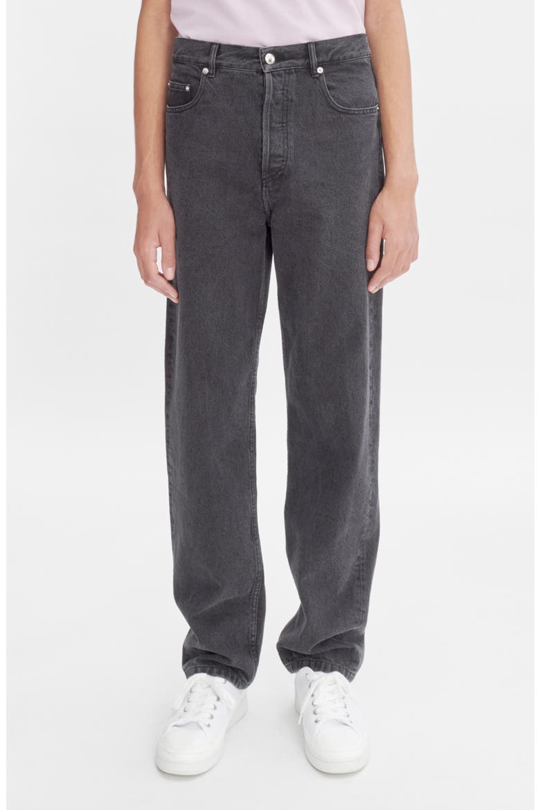 Fairfax Slim Wide Leg Jeans, Main, color, WASHED BLACK