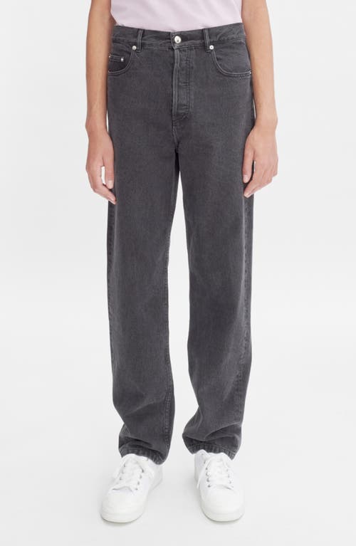 A.P.C. Fairfax Slim Wide Leg Jeans in Washed Black  product