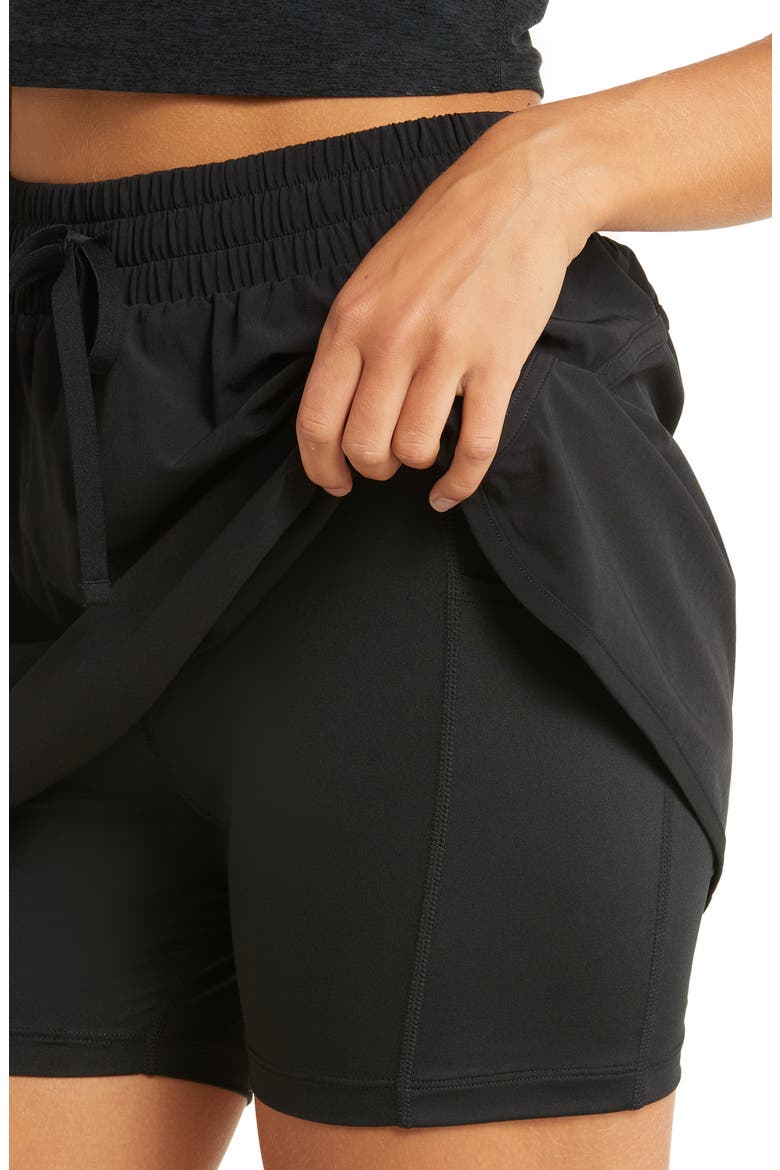 In Stride Lined Skort, Alternate, color, TRUE BLACK