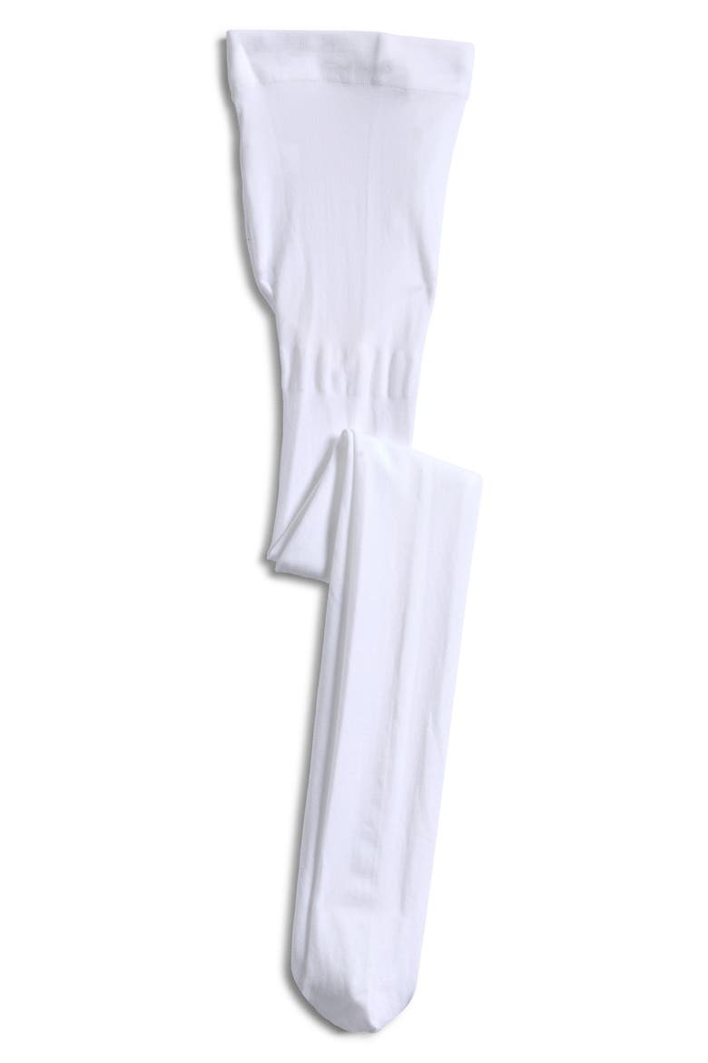 Kids' Solid Tights, Main, color, WHITE